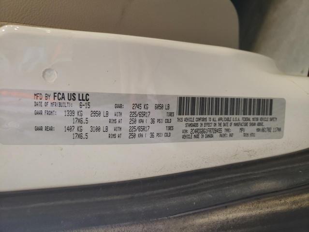 Photo 10 from auction – 2015 DODGE GRAND CARA with VIN 2C4RDGBG1FR728455