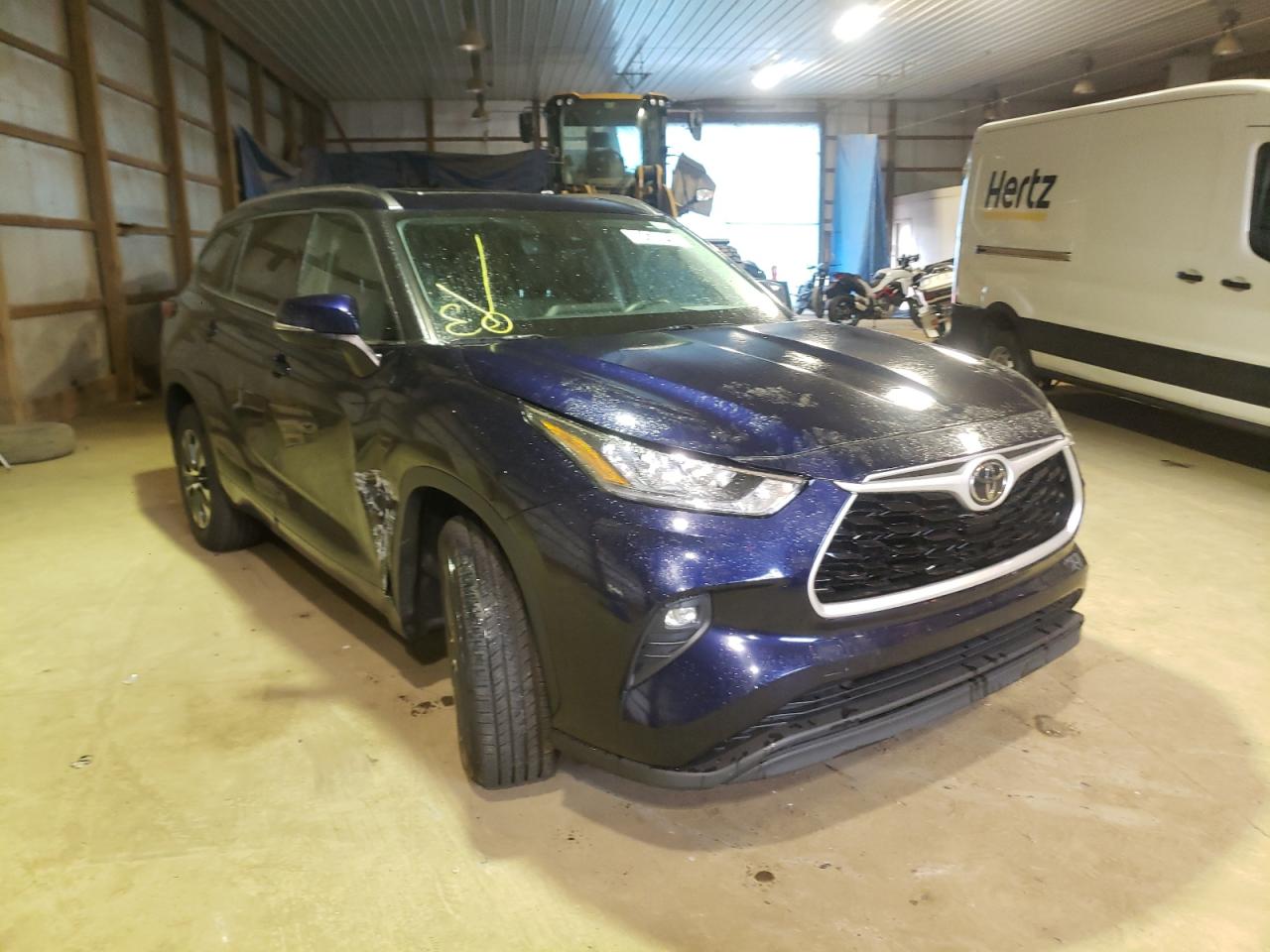 TOYOTA HIGHLANDER 2020 with VIN 5TDGZRAH2LS009278 - Photo from auction