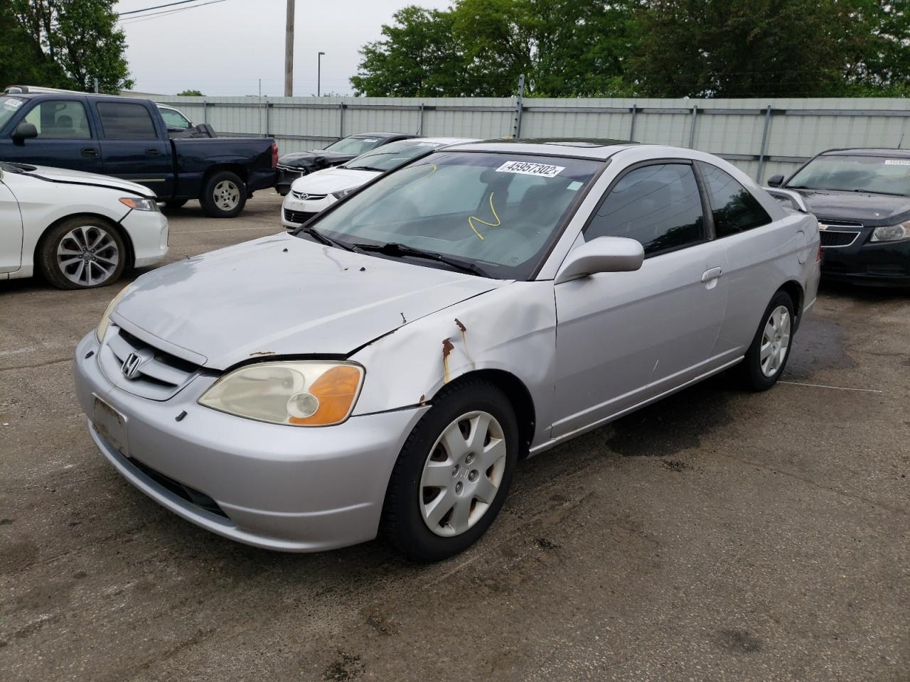 Photo 2 from auction – 2002 HONDA CIVIC EX with VIN 1HGEM22072L090933