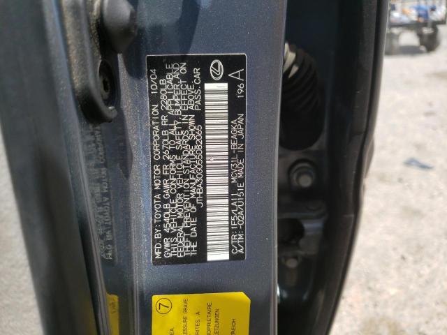 Photo 10 from auction – 2005 LEXUS ES 330 with VIN JTHBA30G055082065