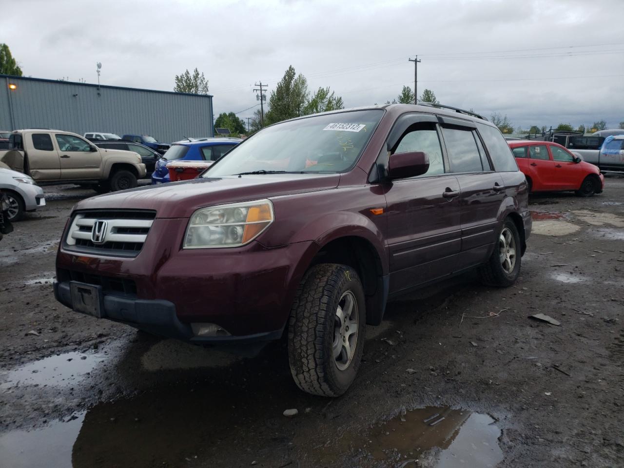 Photo 12 from auction – 2007 HONDA PILOT EXL with VIN 2HKYF18567H501141