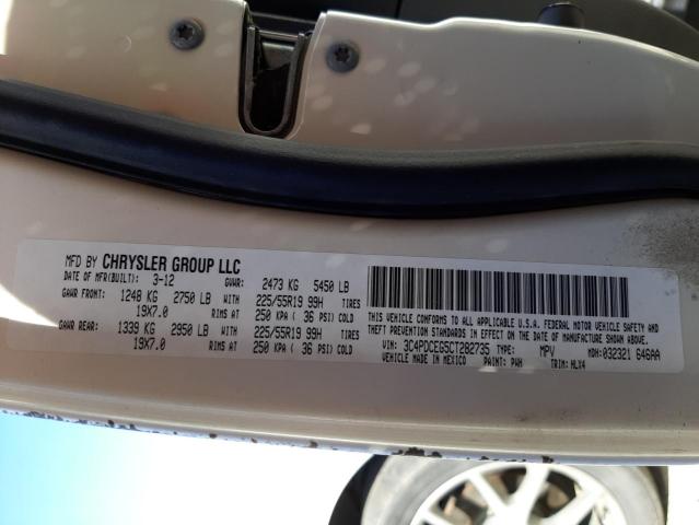 Фото 10 с аукциона – 2012 DODGE JOURNEY R/ с VIN 3C4PDCEG5CT282735
