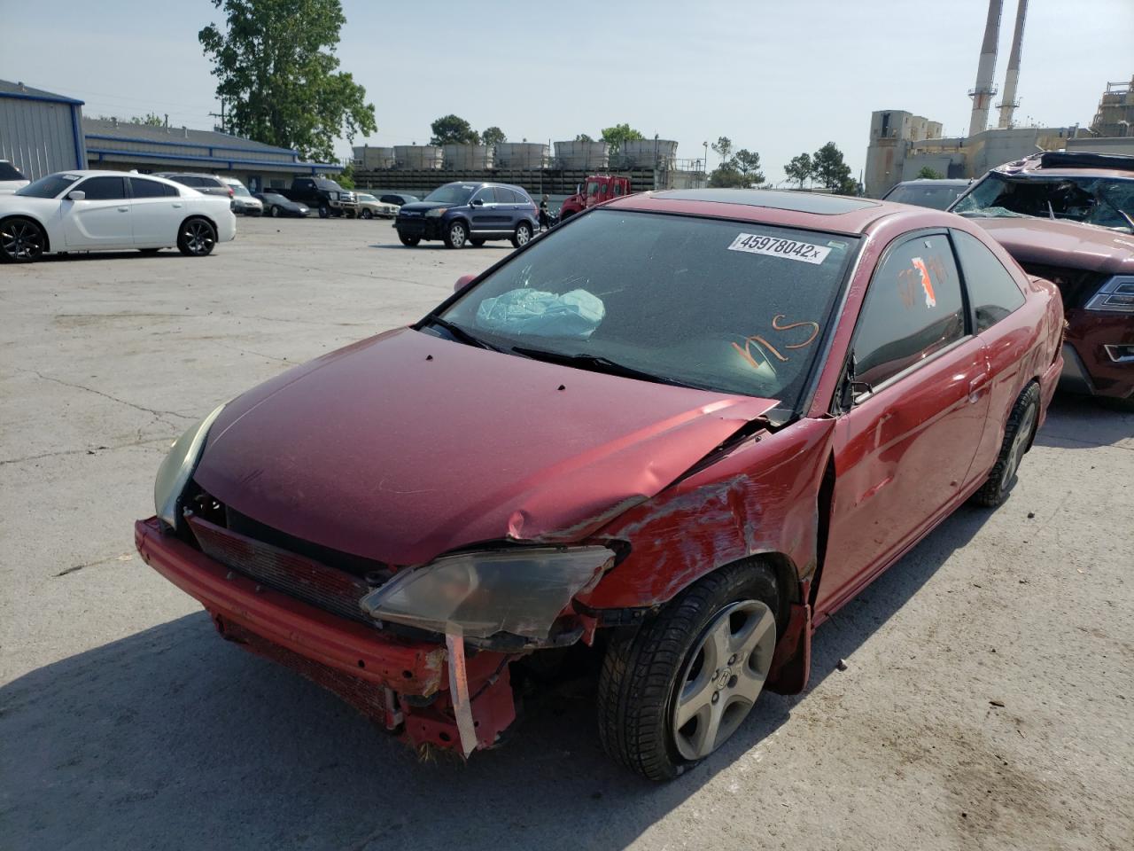 Photo 2 from auction – 2005 HONDA CIVIC EX with VIN 1HGEM22995L007876