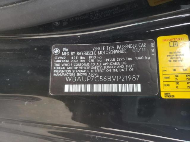 Photo 10 from auction – 2011 BMW 128 I with VIN WBAUP7C56BVP21987