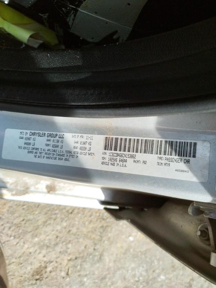 Photo 10 from auction – 2012 CHRYSLER 200 LX with VIN 1C3CCBAG6CN153862