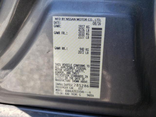 Photo 10 from auction – 2016 NISSAN ALTIMA 2.5 with VIN 1N4AL3AP9GC285286