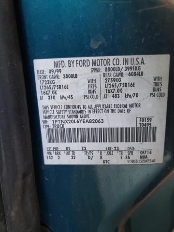 Photo 10 from auction – 2000 FORD F250 SUPER with VIN 1FTNX20L6YEA82063