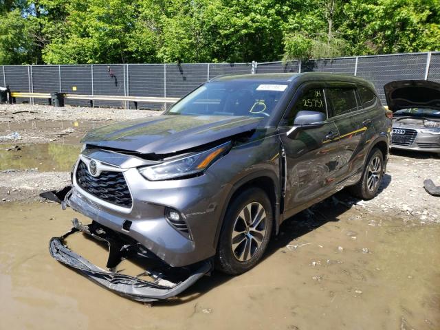 Photo 2 from auction – 2021 TOYOTA HIGHLANDER with VIN 5TDHZRBH7MS523065