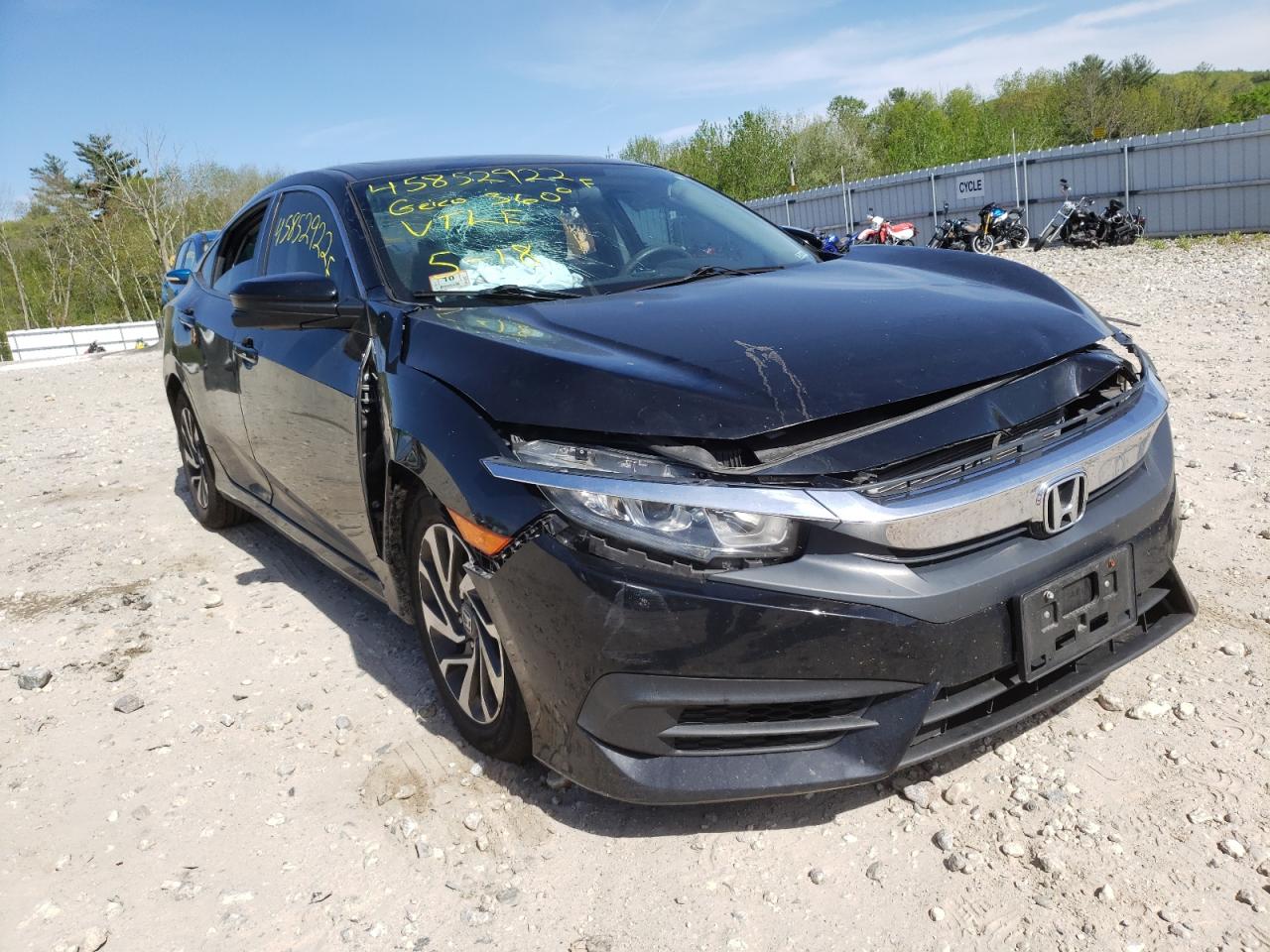 HONDA CIVIC EX 2016 with VIN 19XFC2F78GE209814 - Photo from auction
