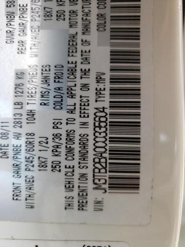 Photo 10 from auction – 2012 MAZDA CX-9 with VIN JM3TB2BA0C0335604