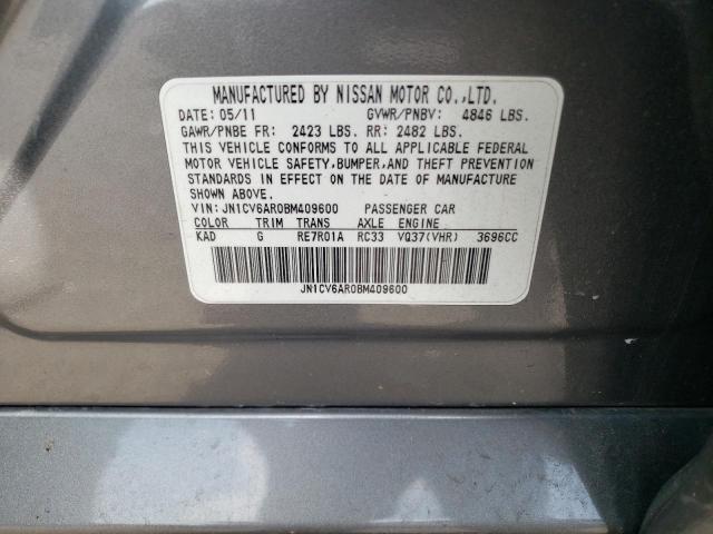 Photo 10 from auction – 2011 INFINITI G37 with VIN JN1CV6AR0BM409600