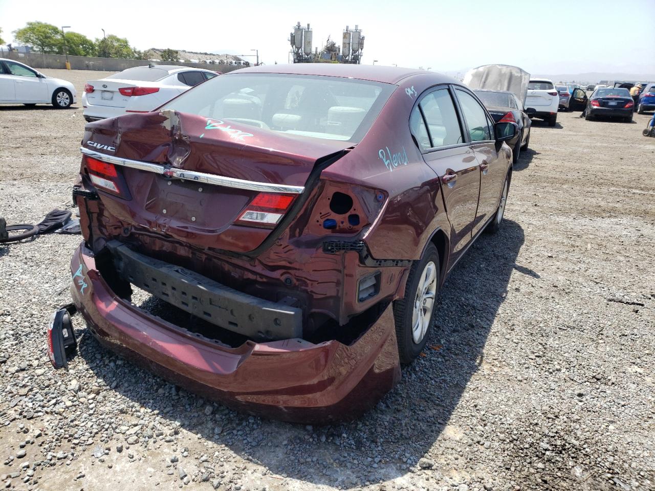 Photo 4 from auction – 2014 HONDA CIVIC LX with VIN 19XFB2F53EE220735