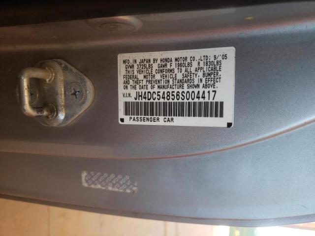 Photo 10 from auction – 2006 ACURA RSX with VIN JH4DC54856S004417