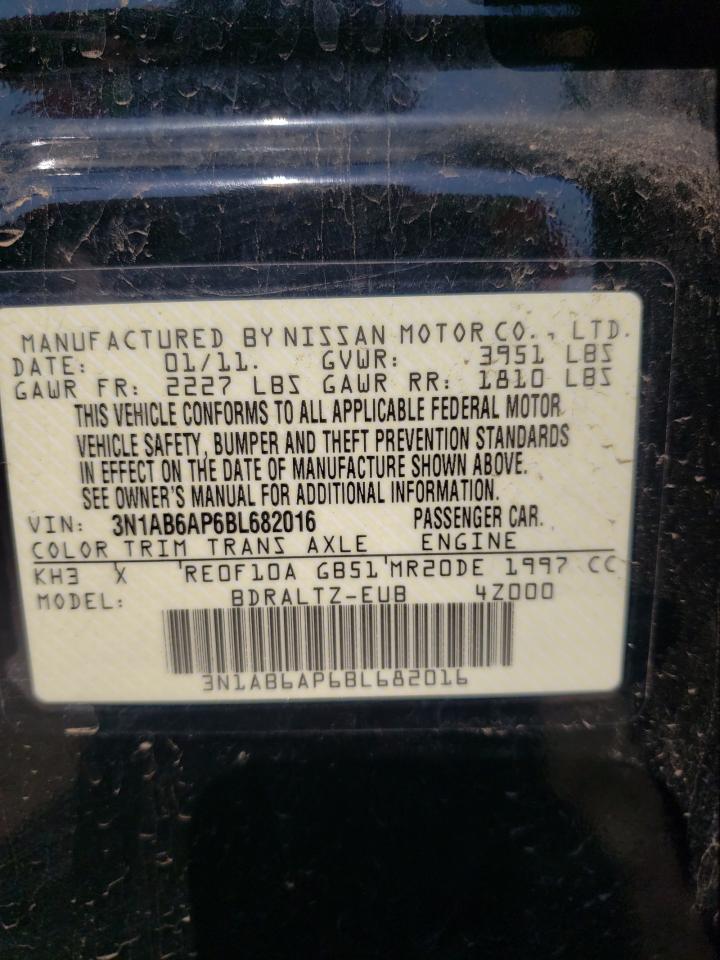 Photo 10 from auction – 2011 NISSAN SENTRA 2.0 with VIN 3N1AB6AP6BL682016