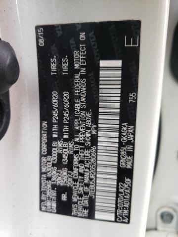 صورة رقم 10 من المزاد - 2016 TOYOTA 4RUNNER SR مع VIN JTEBU5JR2G5280696