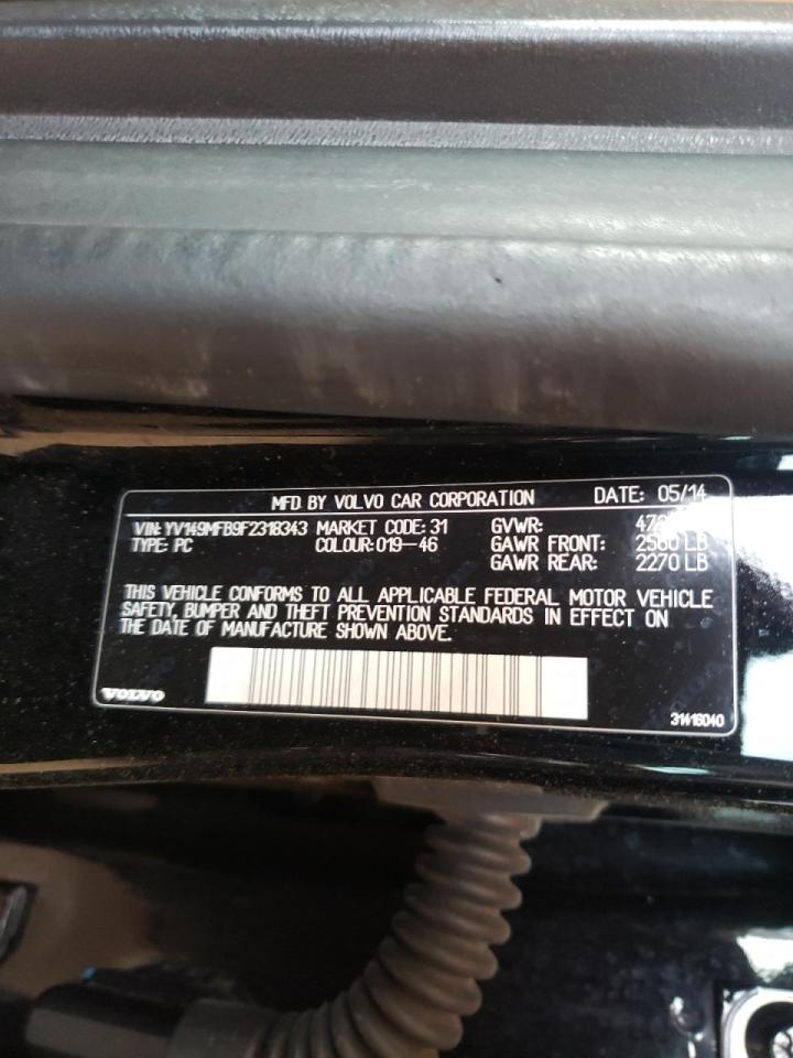 Photo 10 from auction – 2015 VOLVO S60 PREMIE with VIN YV149MFB9F2318343