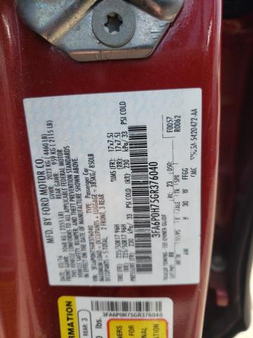 Photo 10 from auction – 2016 FORD FUSION SE with VIN 3FA6P0H75GR376040