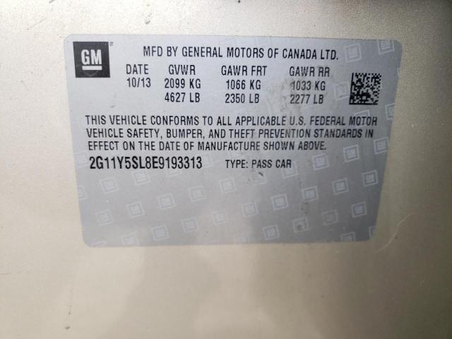Photo 10 from auction – 2014 CHEVROLET IMPALA LS with VIN 2G11Y5SL8E9193313