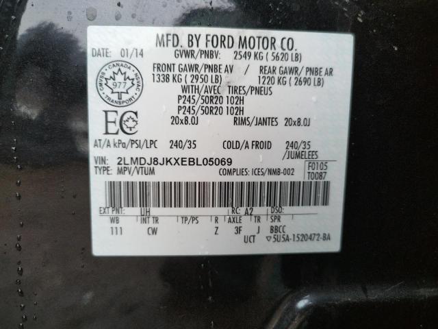 Photo 10 from auction – 2014 LINCOLN MKX with VIN 2LMDJ8JKXEBL05069