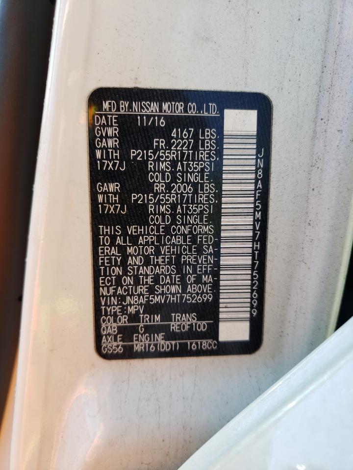 Photo 10 from auction – 2017 NISSAN JUKE S with VIN JN8AF5MV7HT752699