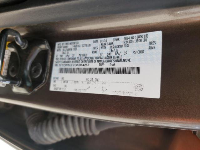 Photo 10 from auction – 2016 FORD F150 SUPER with VIN 1FTEW1CF7GKD64263