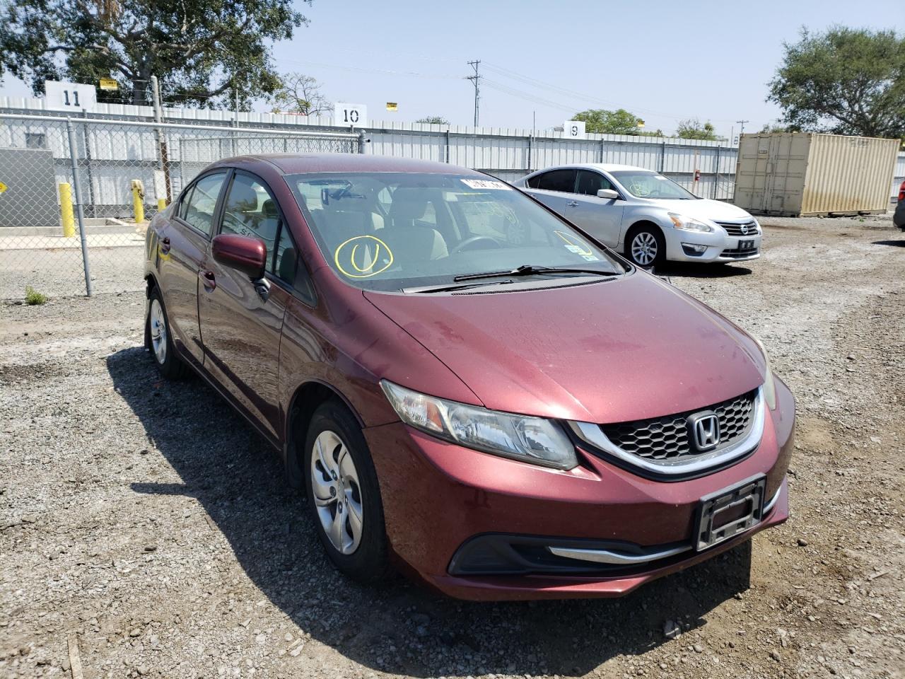 HONDA CIVIC LX 2014 with VIN 19XFB2F53EE220735 - Photo from auction