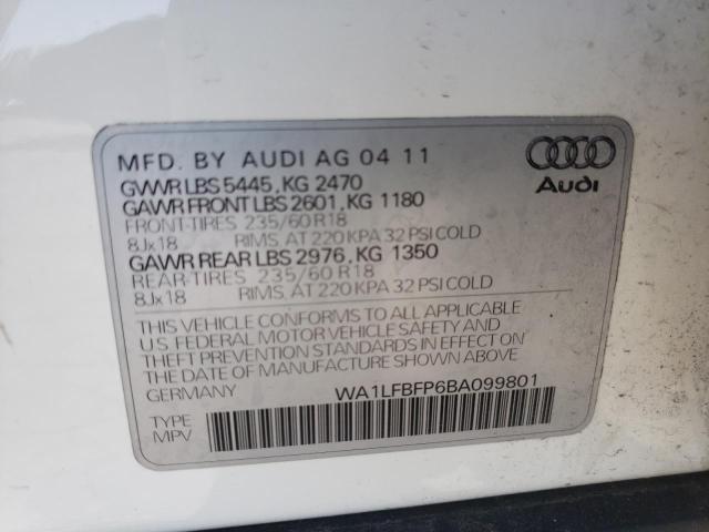 صورة رقم 10 من المزاد - 2011 AUDI Q5 PREMIUM مع VIN WA1LFBFP6BA099801