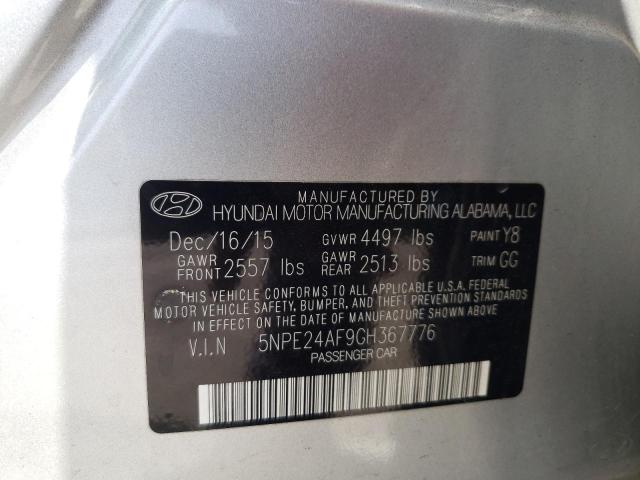 Photo 10 from auction – 2016 HYUNDAI SONATA SE with VIN 5NPE24AF9GH367776