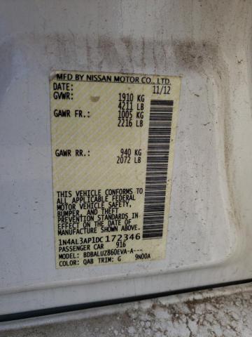 Photo 10 from auction – 2013 NISSAN ALTIMA 2.5 with VIN 1N4AL3AP1DC172346