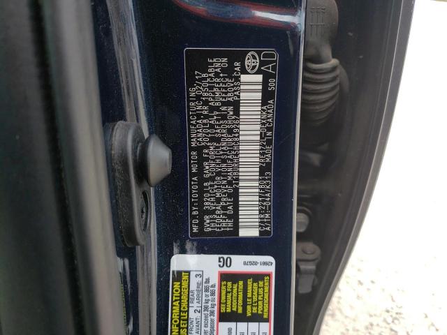 Photo 10 from auction – 2017 TOYOTA COROLLA L with VIN 2T1BURHE5HC849267