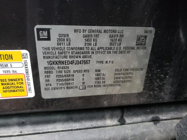 Photo 10 from auction – 2015 GMC ACADIA SLE with VIN 1GKKRNED4FJ347667