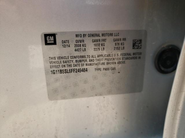 Photo 10 from auction – 2015 CHEVROLET MALIBU LS with VIN 1G11B5SL6FF249484