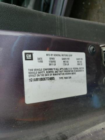 Photo 10 from auction – 2006 CHEVROLET COBALT SS with VIN 1G1AM18B067724865