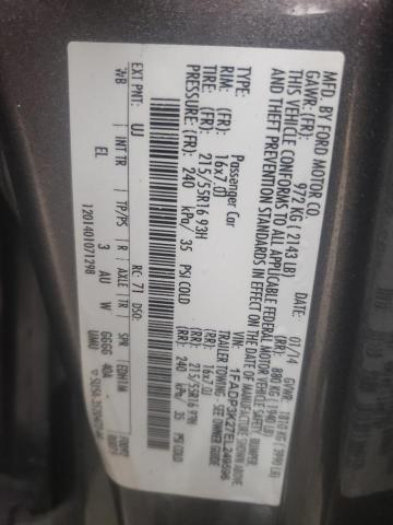 Photo 10 from auction – 2014 FORD FOCUS SE with VIN 1FADP3K27EL249596