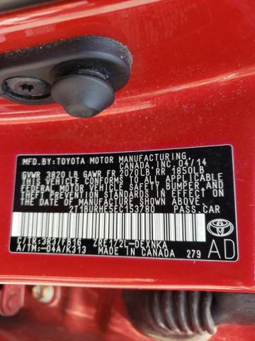 Photo 10 from auction – 2014 TOYOTA COROLLA L with VIN 2T1BURHE5EC153780