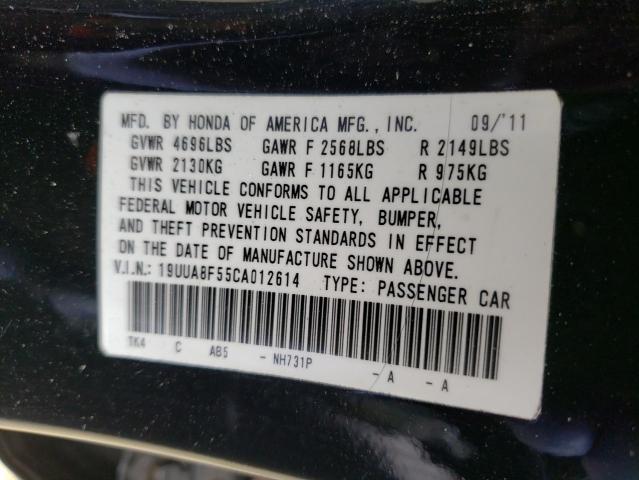 Photo 10 from auction – 2012 ACURA TL with VIN 19UUA8F55CA012614