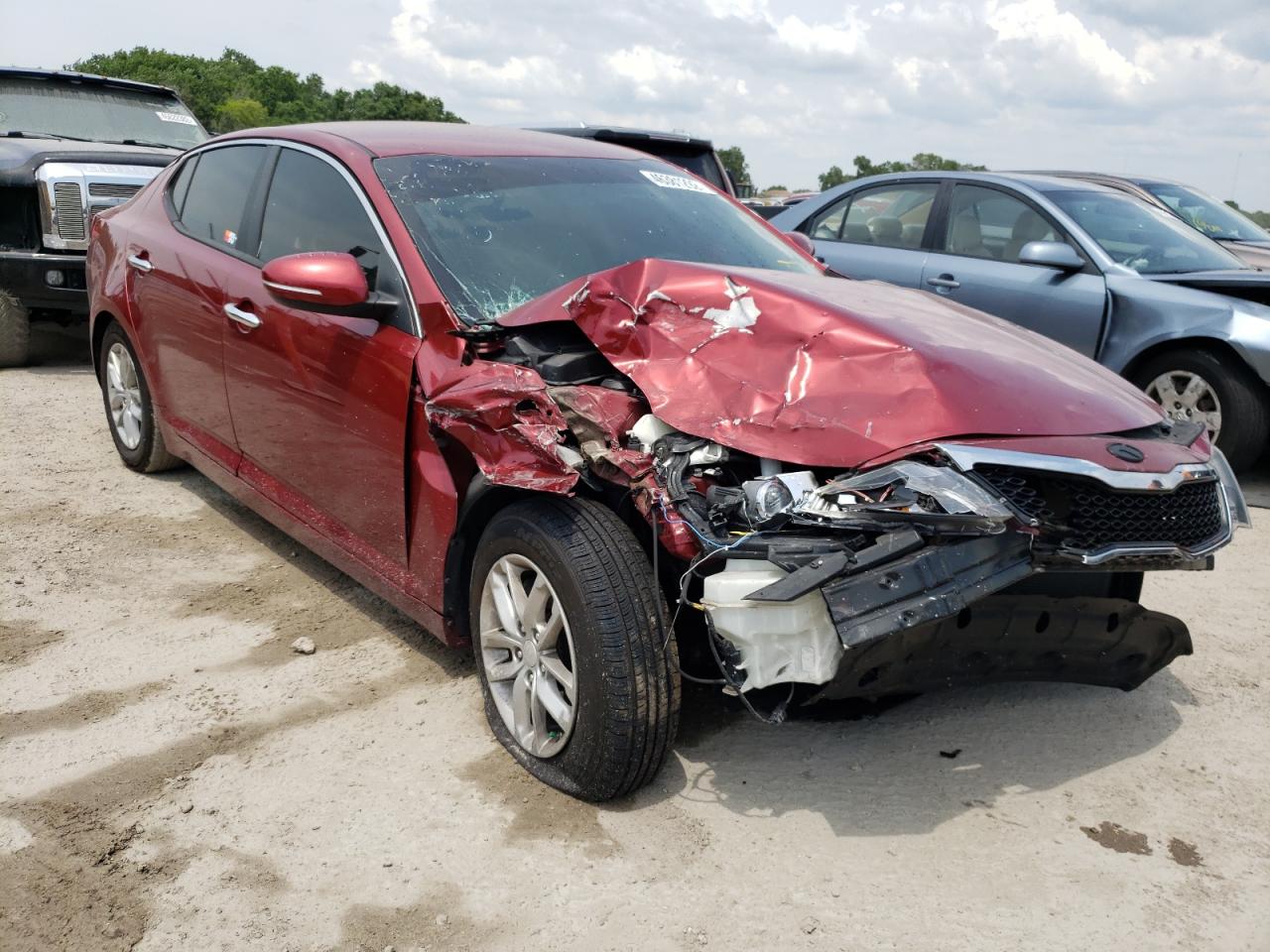 KIA OPTIMA LX 2013 with VIN 5XXGM4A74DG253249 - Photo from auction