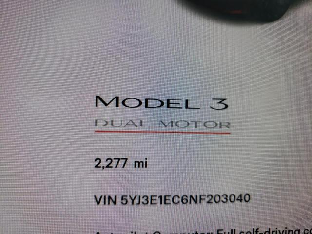 Photo 8 from auction – 2022 TESLA MODEL 3 with VIN 5YJ3E1EC6NF203040