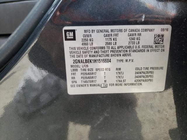 Photo 10 from auction – 2017 CHEVROLET EQUINOX LS with VIN 2GNALBEK1H1516604