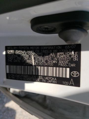 صورة رقم 10 من المزاد - 2007 TOYOTA COROLLA CE مع VIN JTDBR32E170134700