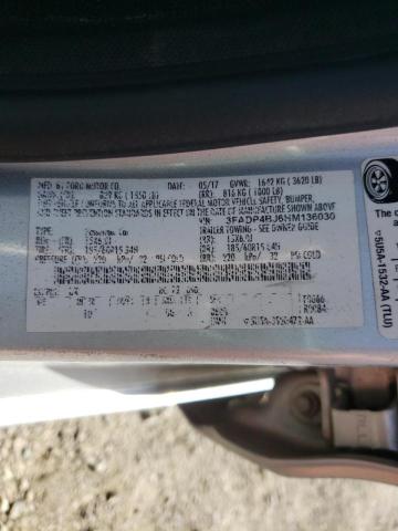 Photo 10 from auction – 2017 FORD FIESTA SE with VIN 3FADP4BJ6HM136030