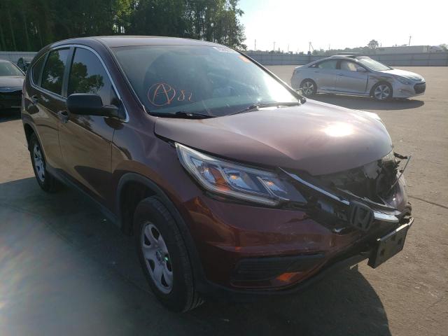 HONDA CR-V LX 2015 with VIN 2HKRM3H38FH552370 - Photo from auction