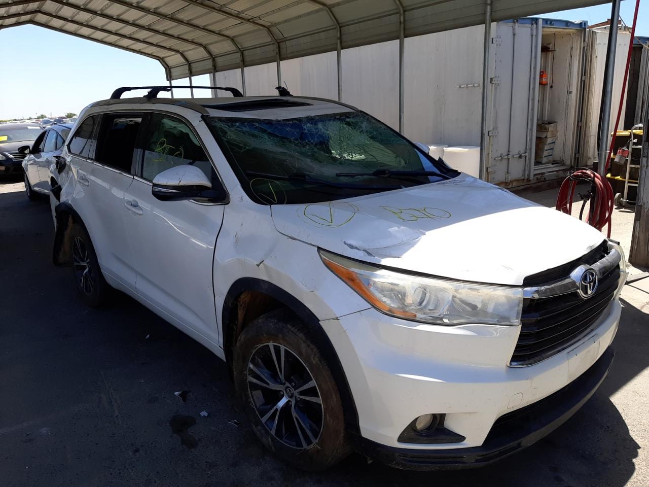 Photo 9 from auction – 2016 TOYOTA HIGHLANDER with VIN 5TDJKRFH5GS290534
