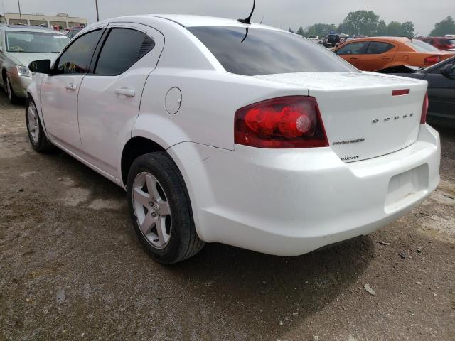 Photo 3 from auction – 2012 DODGE AVENGER SE with VIN 1C3CDZAB0CN325782