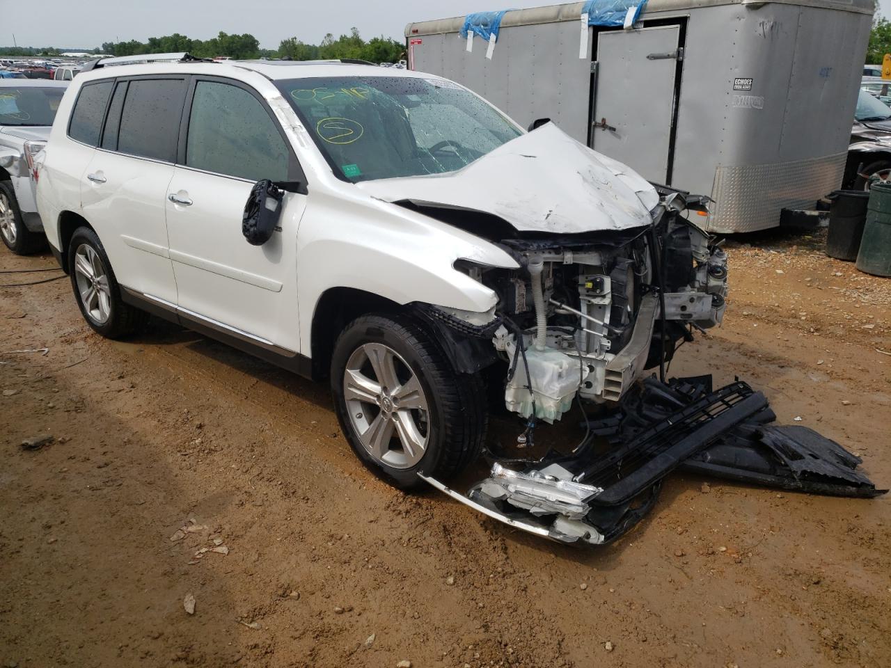 TOYOTA HIGHLANDER 2012 with VIN 5TDDK3EHXCS143258 - Photo from auction