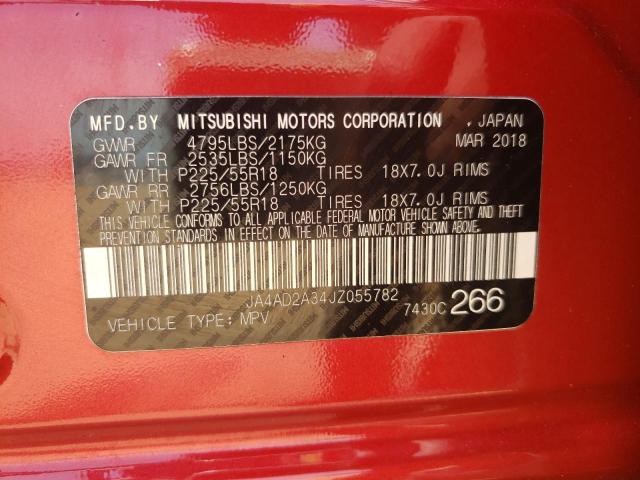 Photo 10 from auction – 2018 MITSUBISHI OUTLANDER with VIN JA4AD2A34JZ055782