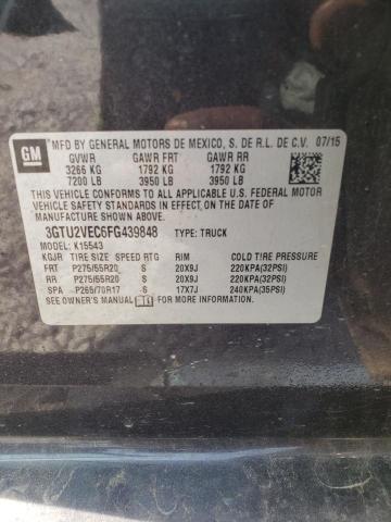Photo 10 from auction – 2015 GMC SIERRA K15 with VIN 3GTU2VEC6FG439848