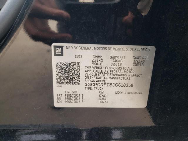 Photo 10 from auction – 2018 CHEVROLET SILVERADO with VIN 3GCPCREC5JG618358
