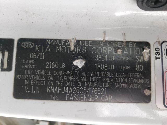Photo 10 from auction – 2012 KIA FORTE EX with VIN KNAFU4A26C5476621