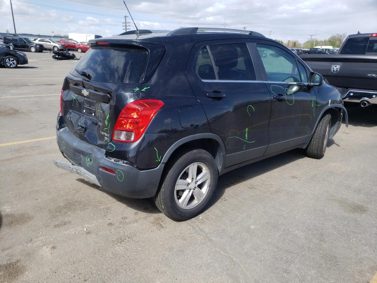 Photo 4 from auction – 2015 CHEVROLET TRAX 1LT with VIN 3GNCJRSB9FL247517